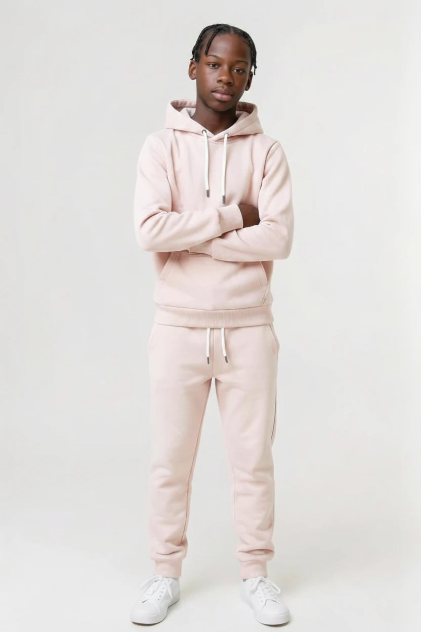 Ensemble Survêtement Enfant Uni Sweat à Capuche