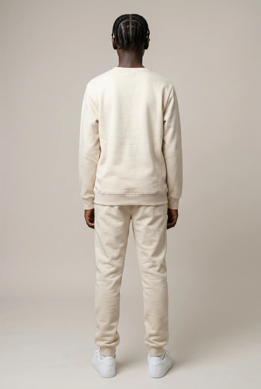 Ensemble Survêtement Enfant Uni Sweat Col Rond