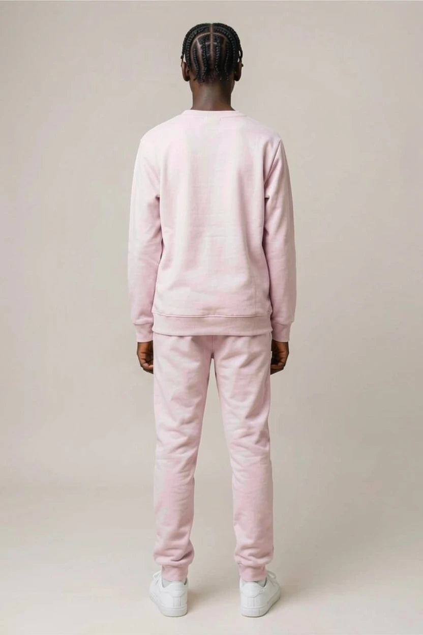 Ensemble Survêtement Enfant Uni Sweat Col Rond