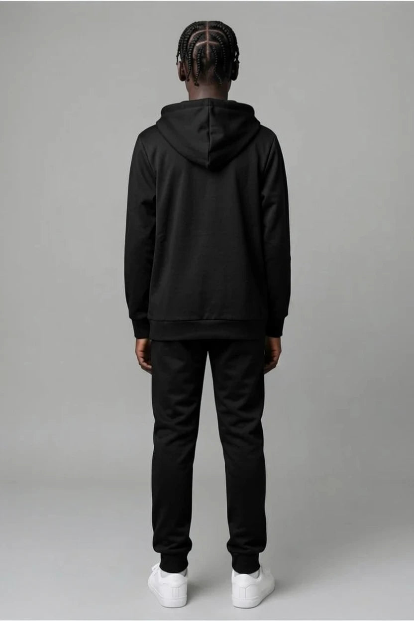 Ensemble Survêtement Enfant Uni Veste Zippée à Capuche