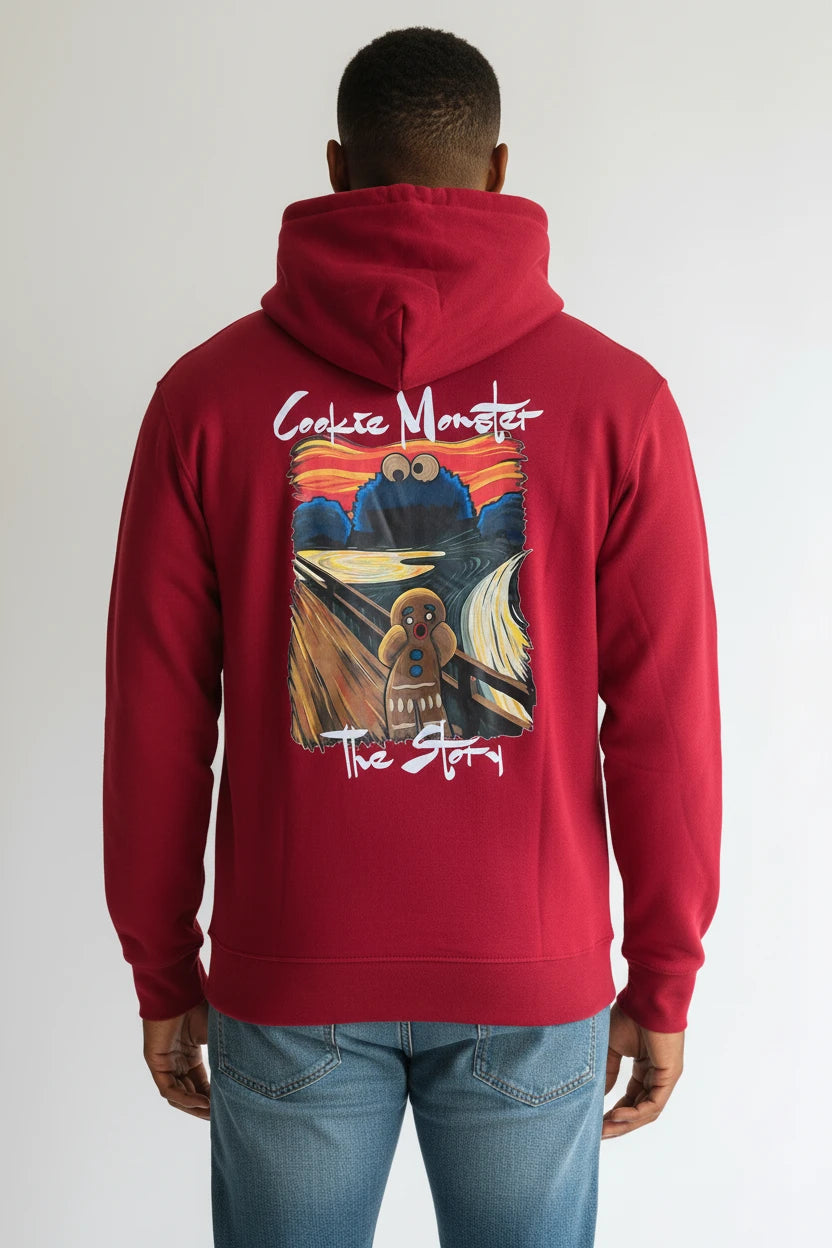 Hoodie Graphique "Cookie Monster" – Édition The Scream Parody