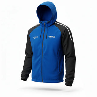 Ensemble survêtement Yamaha Premium Line – Bleu & Noir avec détails fluorescents