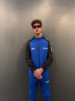 Ensemble survêtement Yamaha Premium Line – Bleu & Noir avec détails fluorescents