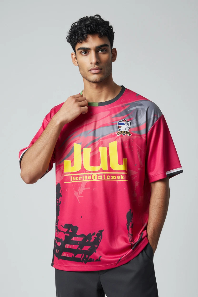 Maillot homme JUL Lacrize o micmek rose