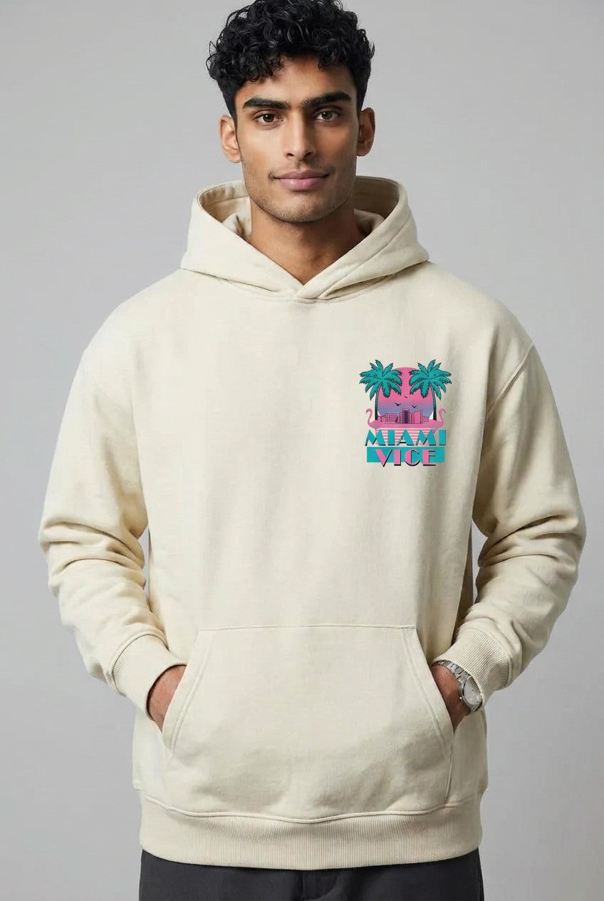 Sweat à Capuche Oversize — Miami Vice