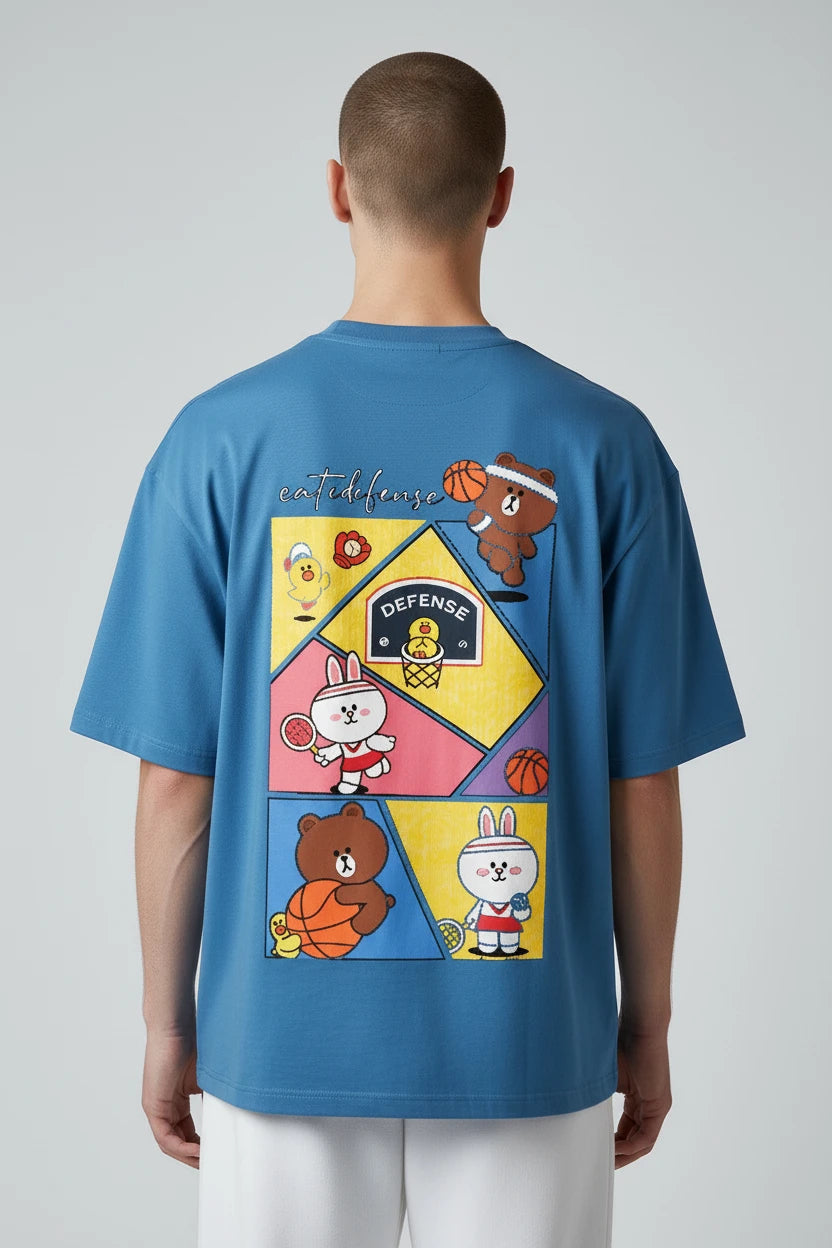 T-shirt homme Sport Cartoon imprimé basket