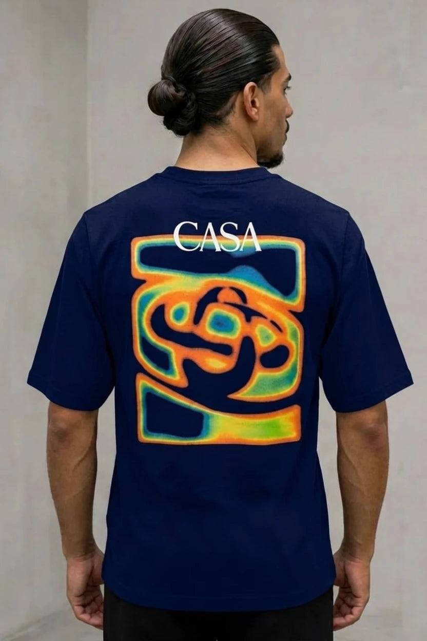 T-Shirt "CASA Thermal Wave" orange