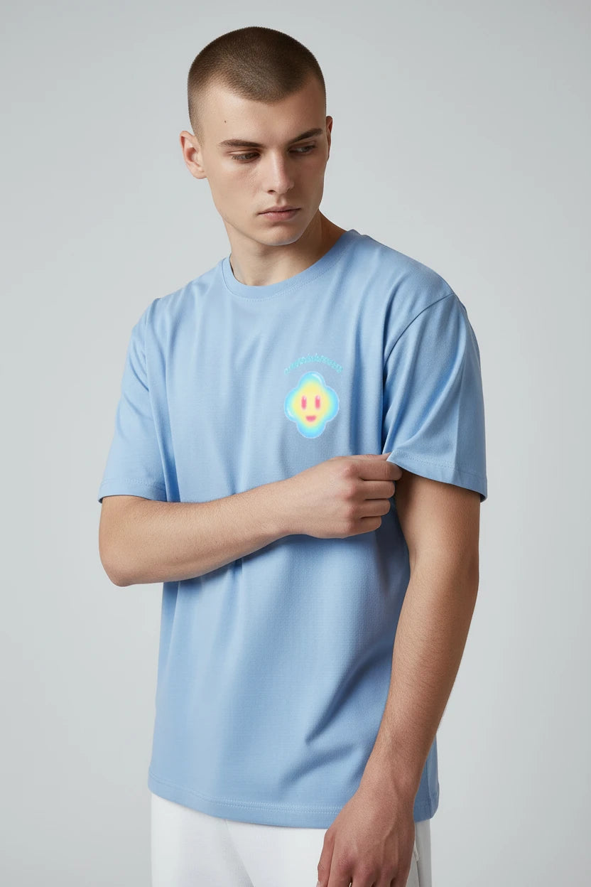 T-shirt homme Casablanca logo pastel streetwear