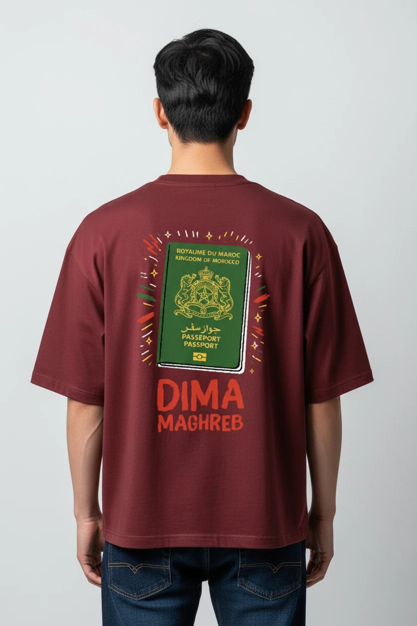 T-shirt homme Dima Maghreb passeport Maroc