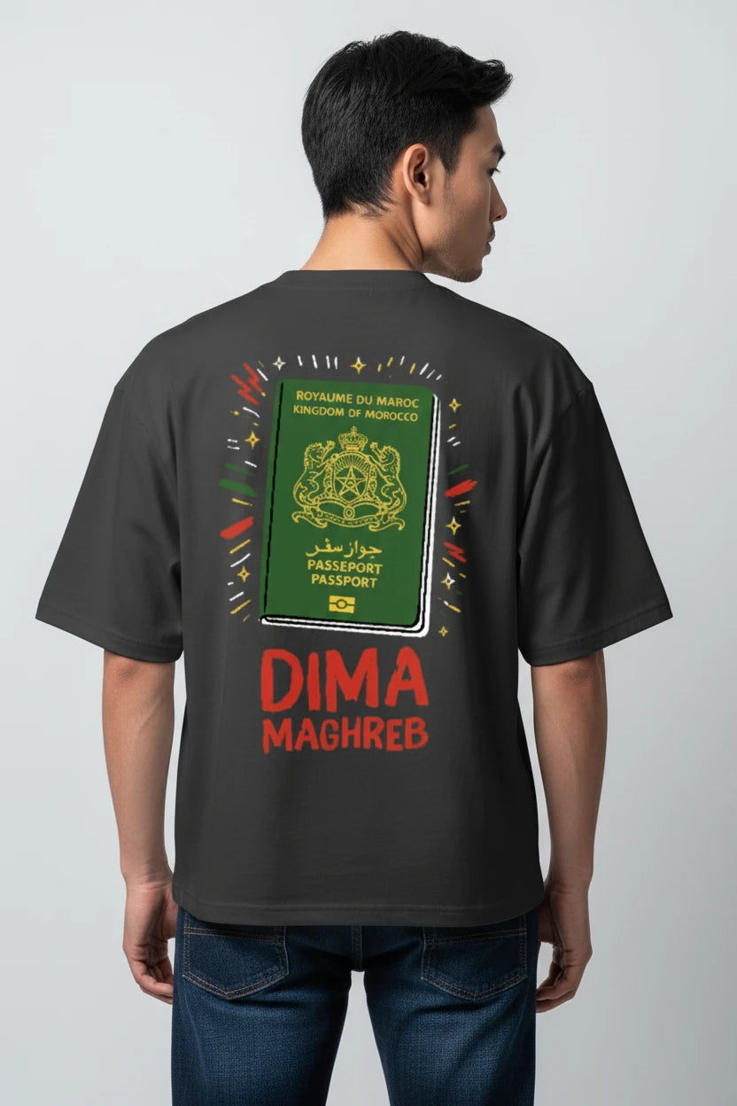 T-shirt homme Dima Maghreb passeport Maroc