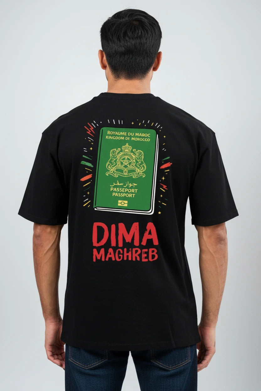 T-shirt homme Dima Maghreb passeport Maroc