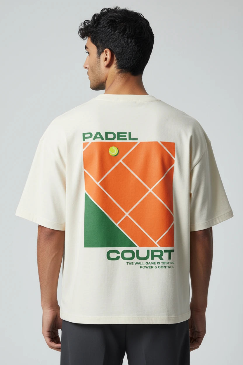 T-shirt homme Padel Court imprimé graphique