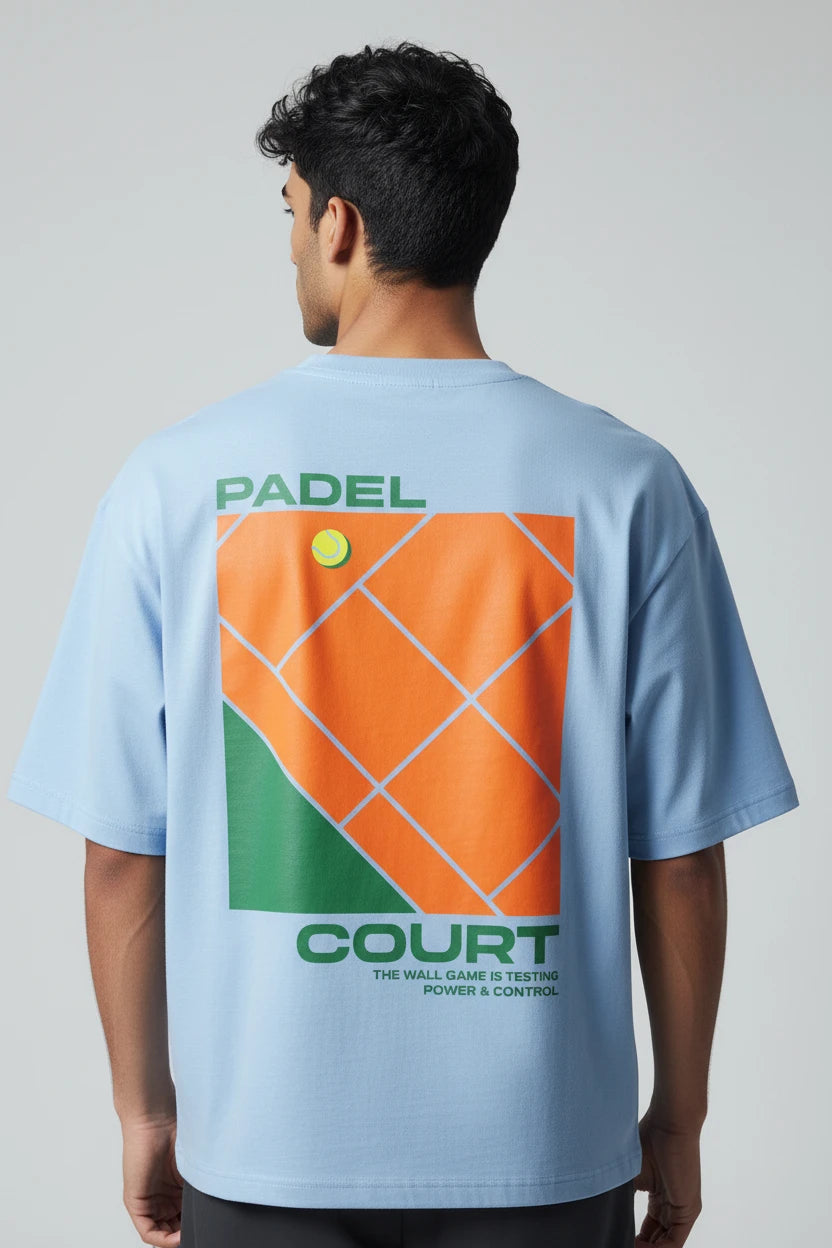 T-shirt homme Padel Court imprimé graphique