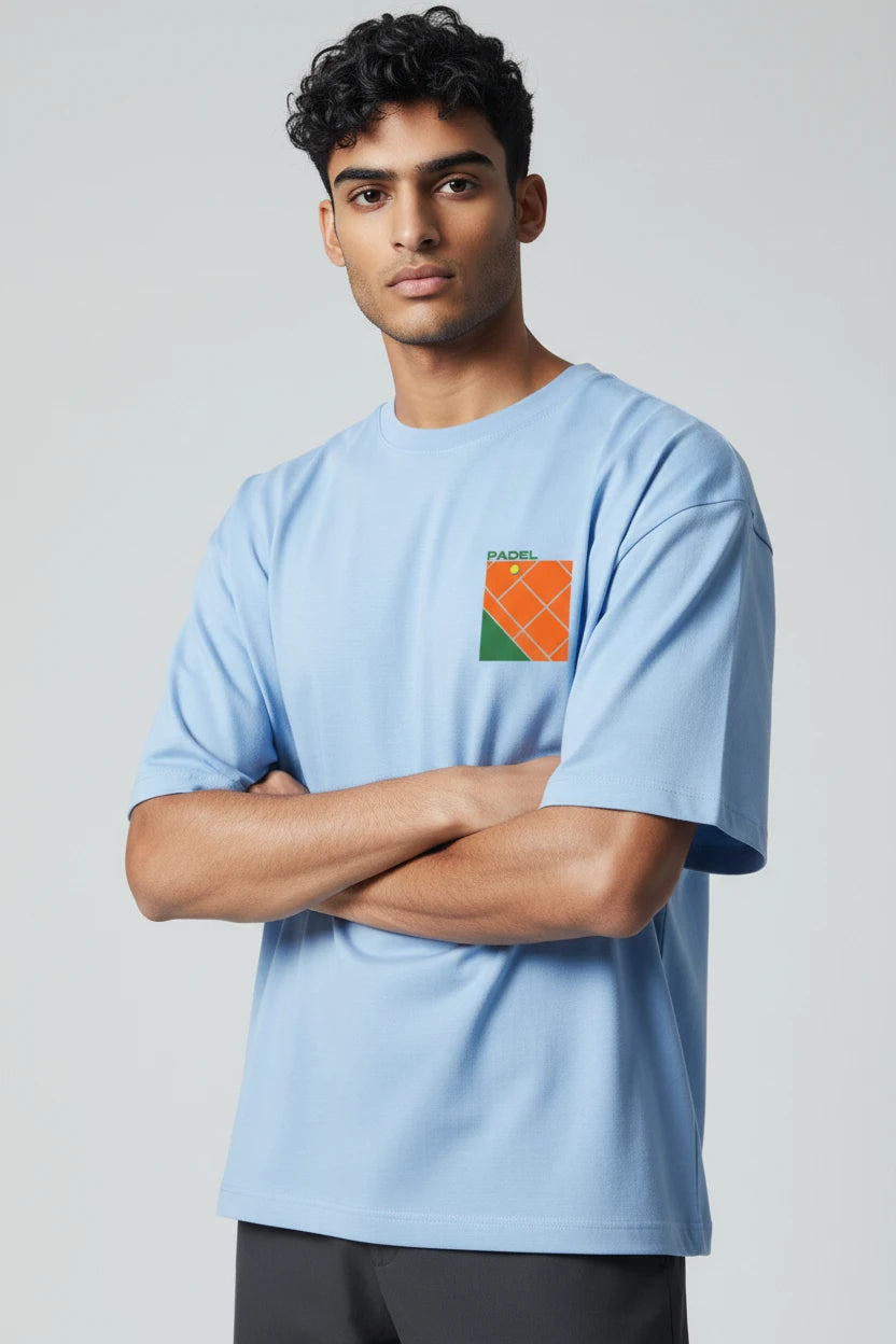 T-shirt homme Padel Court imprimé graphique