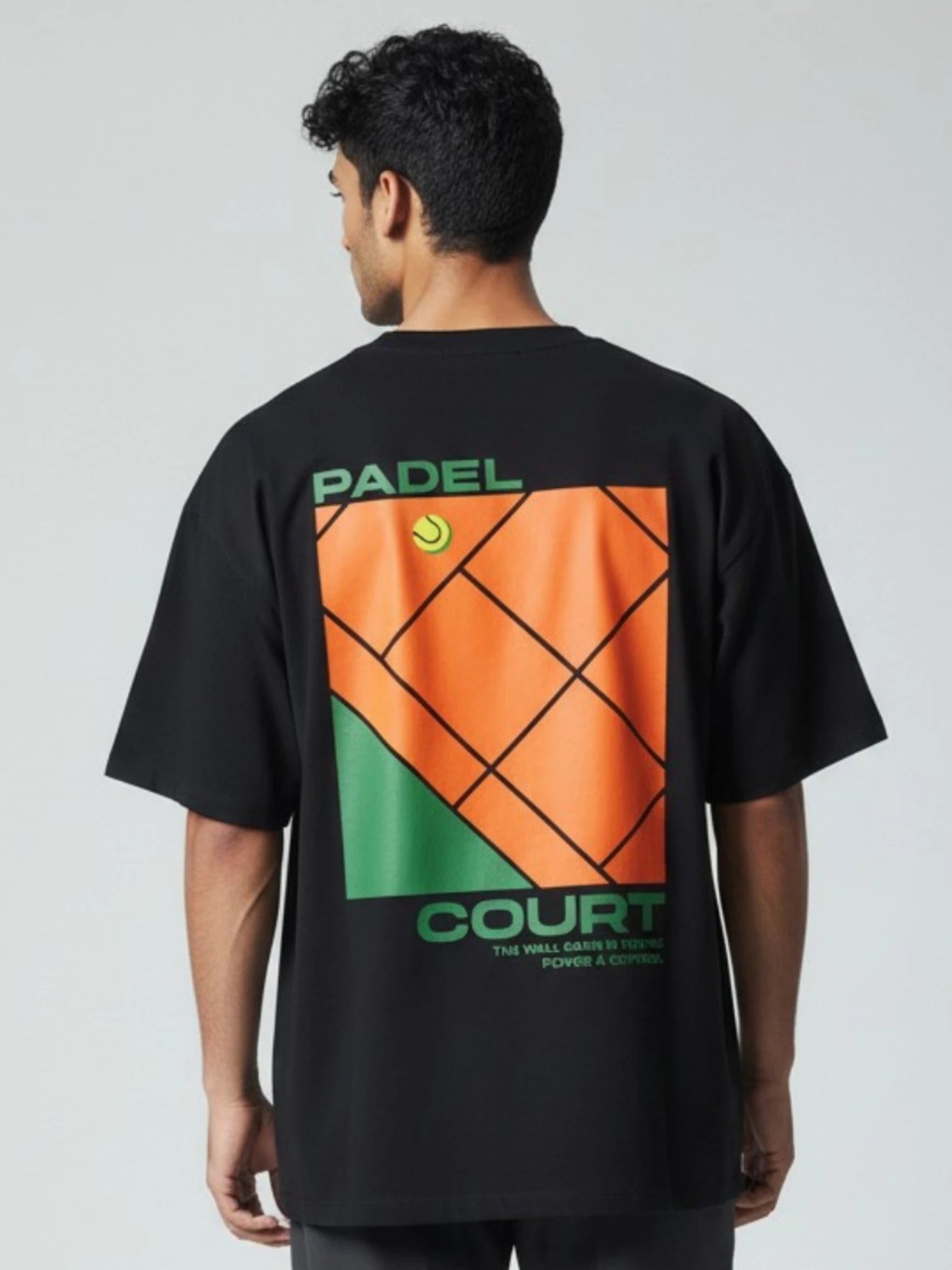 T-shirt homme Padel Court imprimé graphique