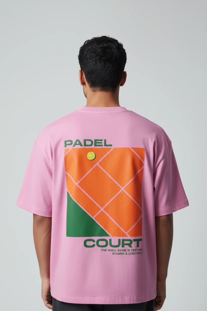 T-shirt homme Padel Court imprimé graphique