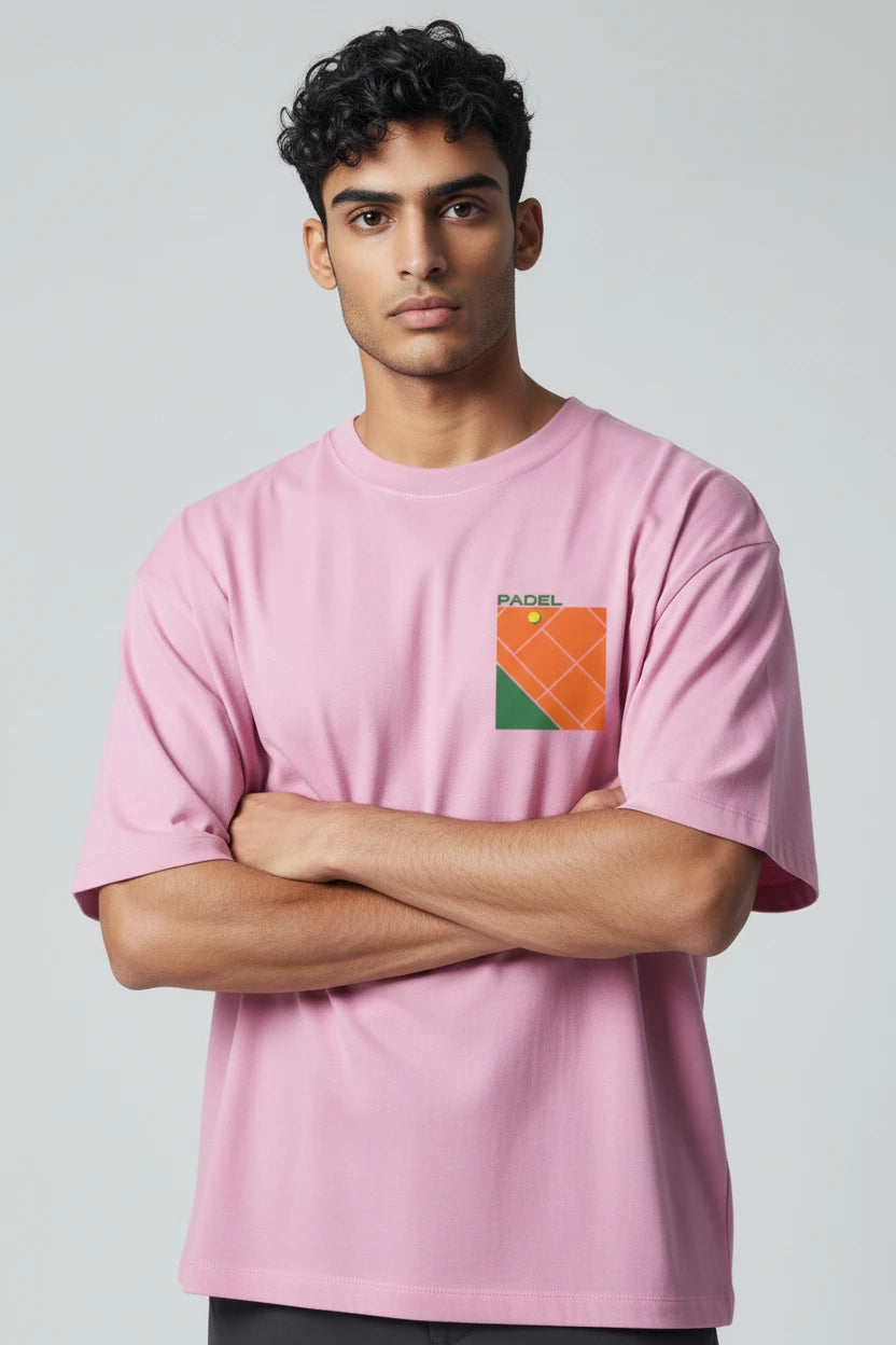 T-shirt homme Padel Court imprimé graphique