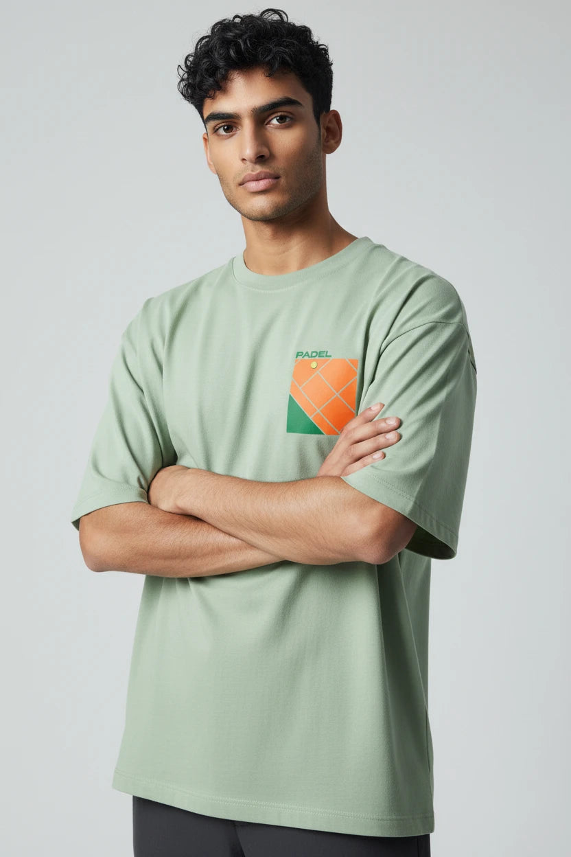 T-shirt homme Padel Court imprimé graphique