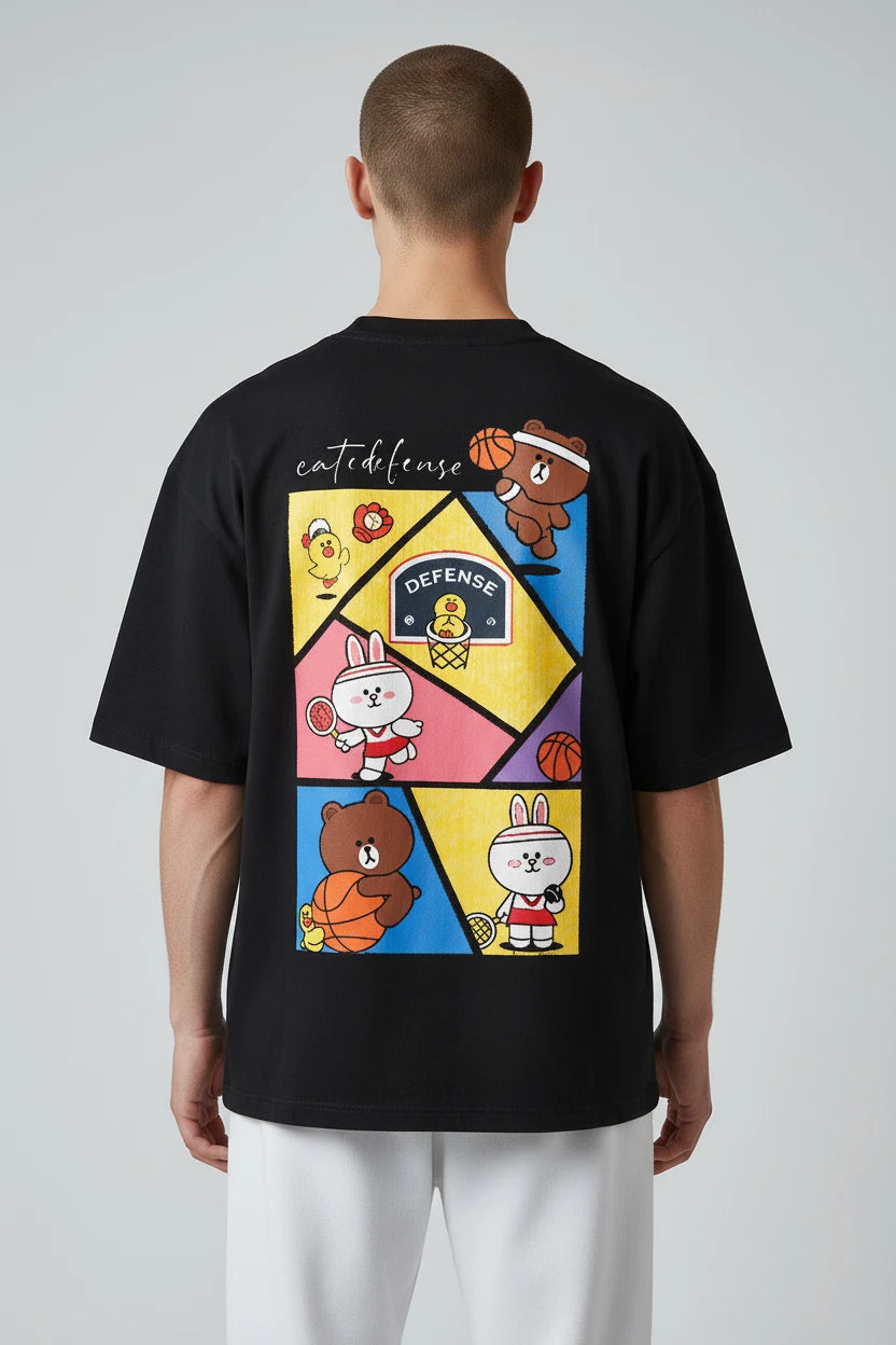 T-shirt homme Sport Cartoon imprimé basket