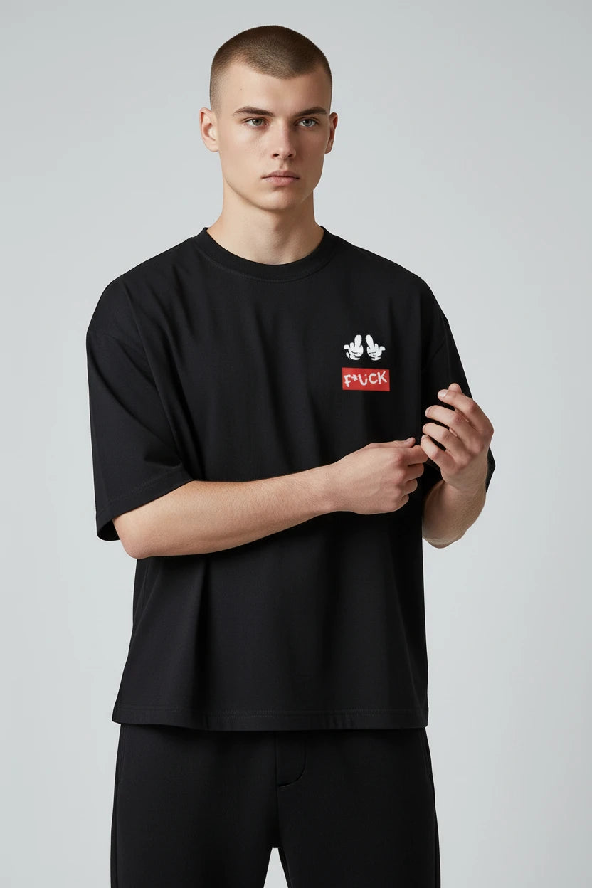 T-shirt homme personnage cartoon imprimé
