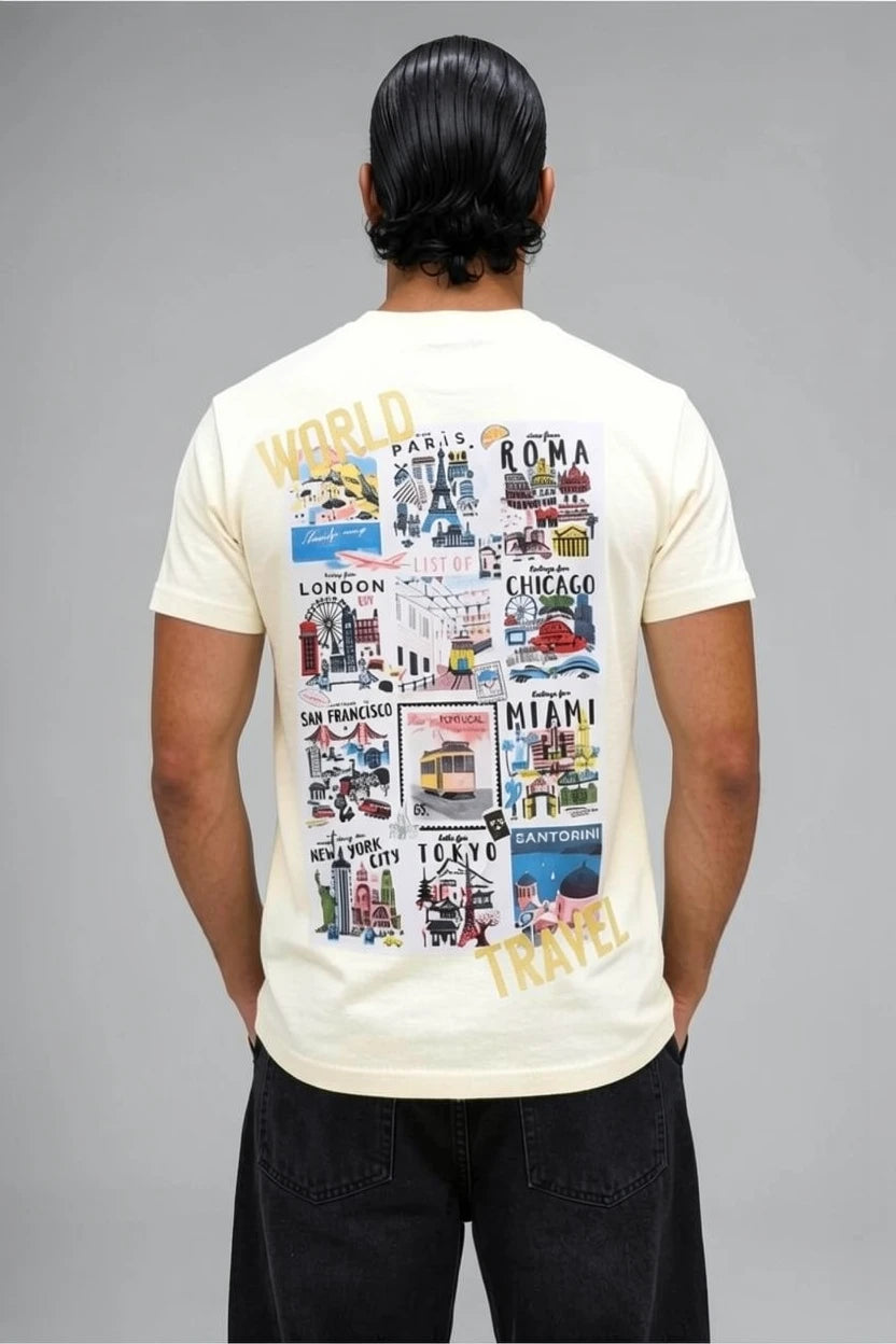 T-shirt homme World Travel