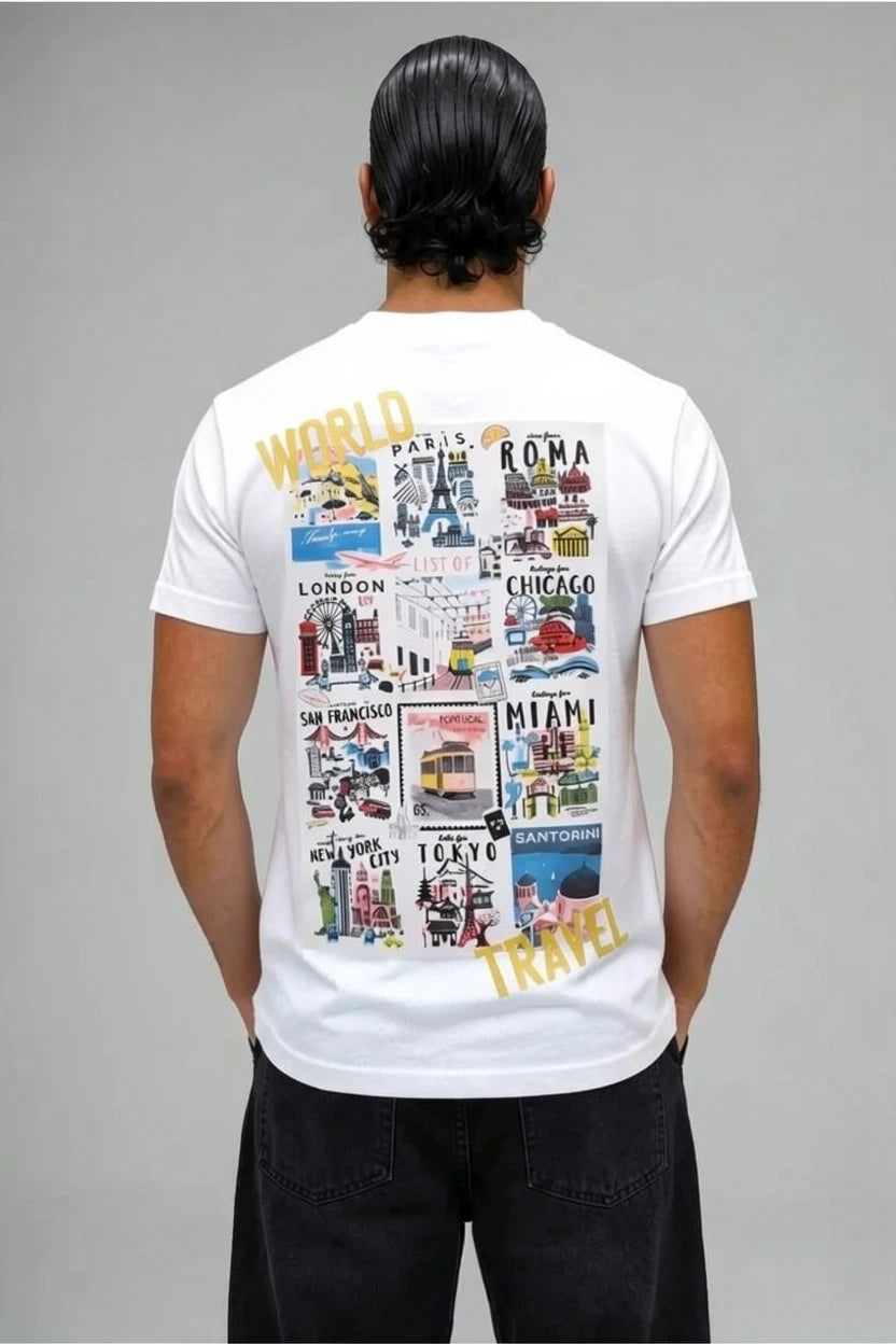 T-shirt homme World Travel
