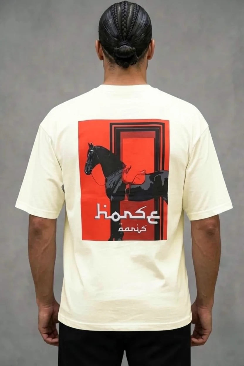 T-shirt cheval "Horse" rouge