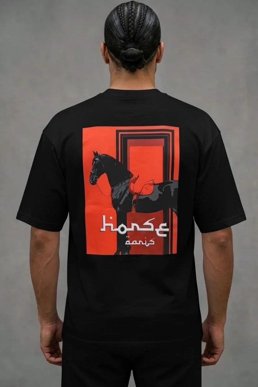 T-shirt cheval "Horse" rouge