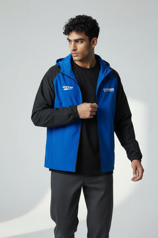 Ensemble survêtement Yamaha Premium Line – Bleu & Noir avec détails fluorescents