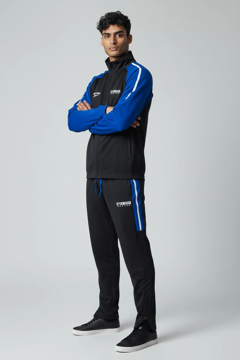 Ensemble survêtements Yamaha Premium Line – Noir & Blue Sleeves
