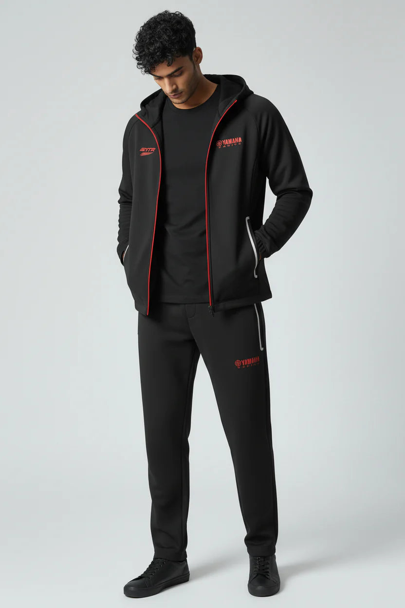 Ensemble survêtements Yamaha Premium Line – Noir avec détails rouge