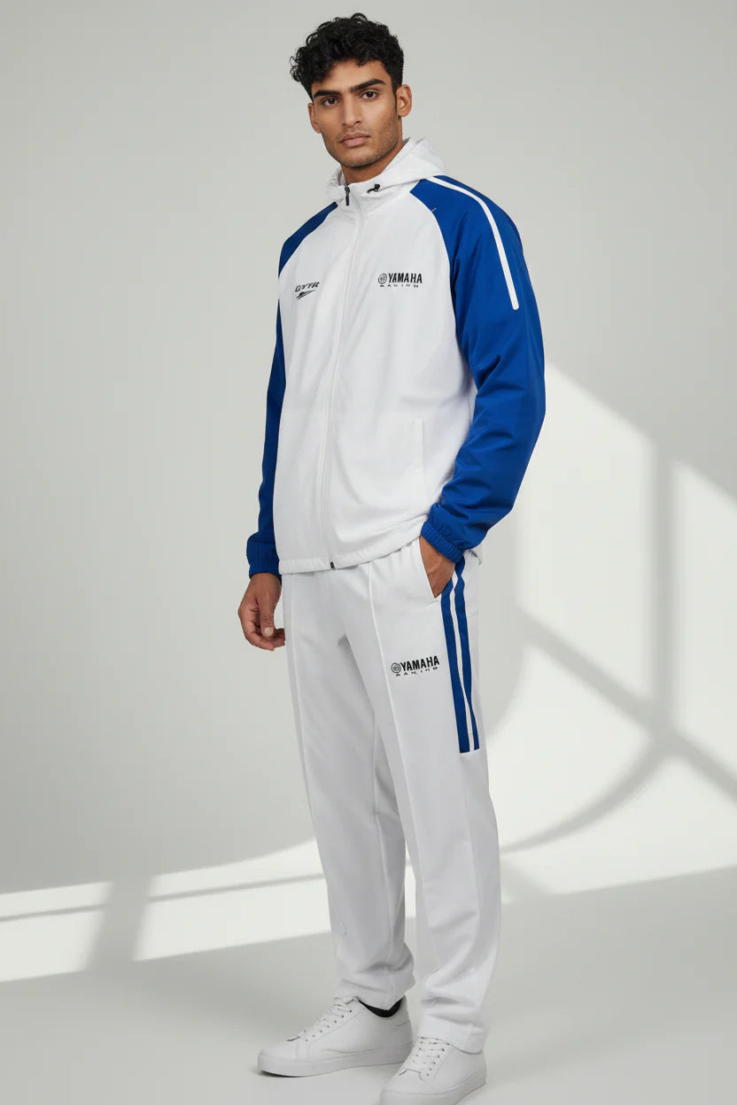 Ensemble survêtement Yamaha Premium Line – Blanc et Bleu