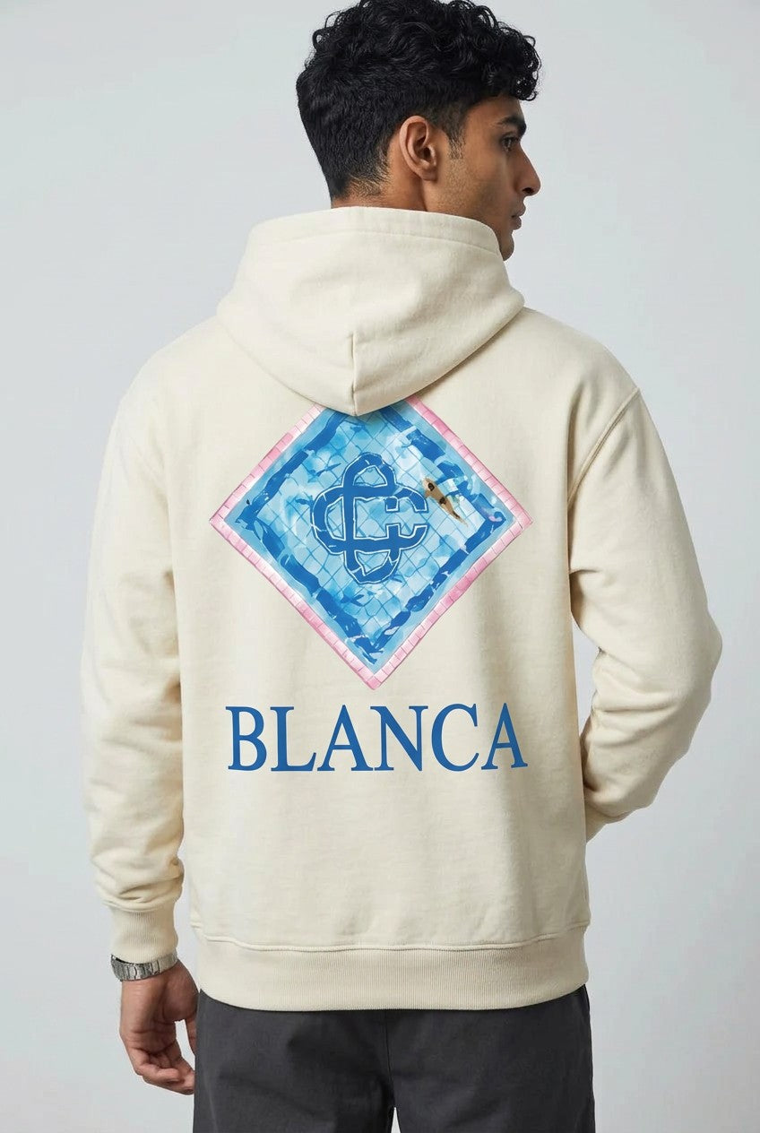 Sweat à Capuche Oversize — Blanca
