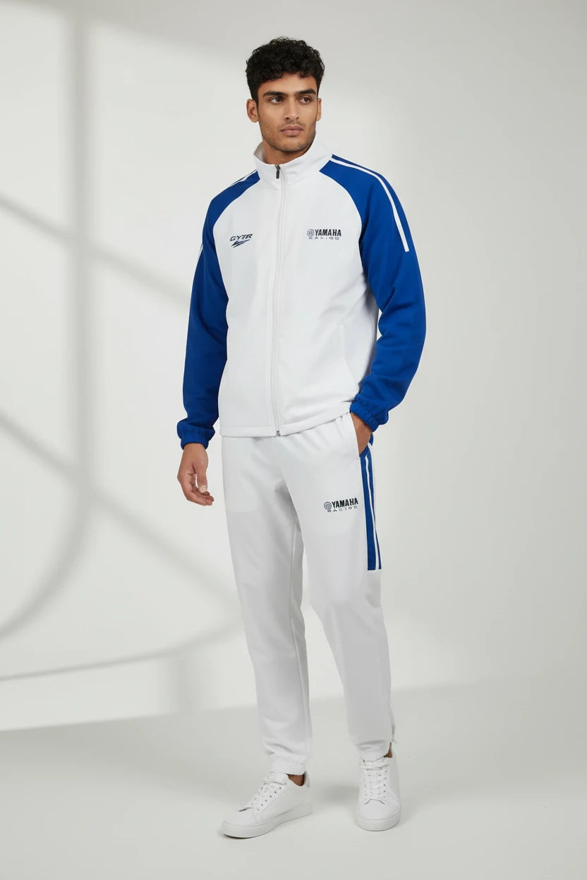 Ensemble survêtement Yamaha Premium Line – Blanc et Bleu