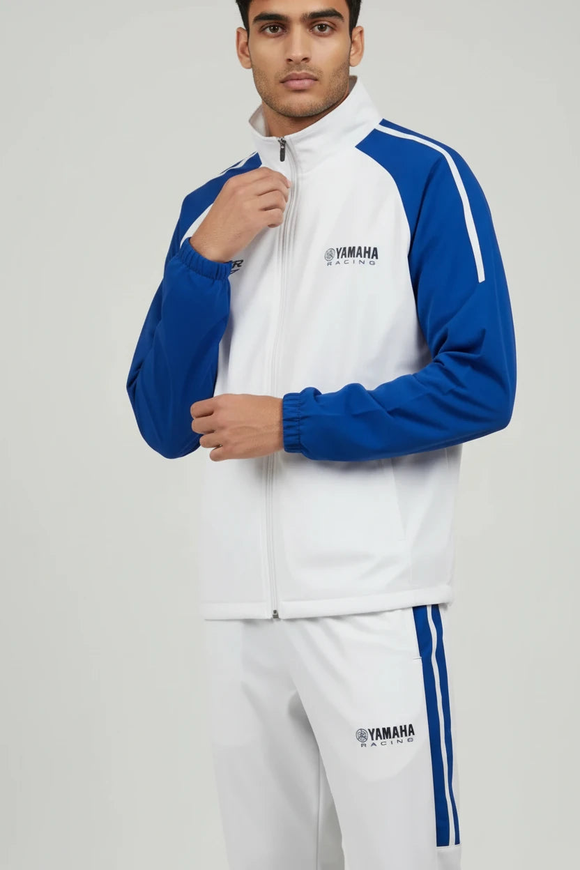 Ensemble survêtement Yamaha Premium Line – Blanc et Bleu