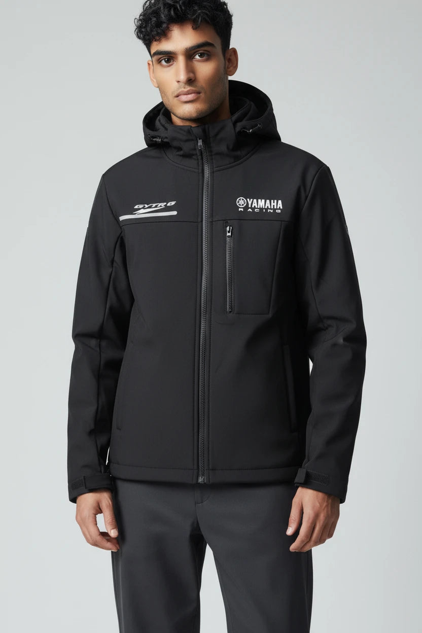 Veste Yamaha Racing - Noir avec poche zippée frontale