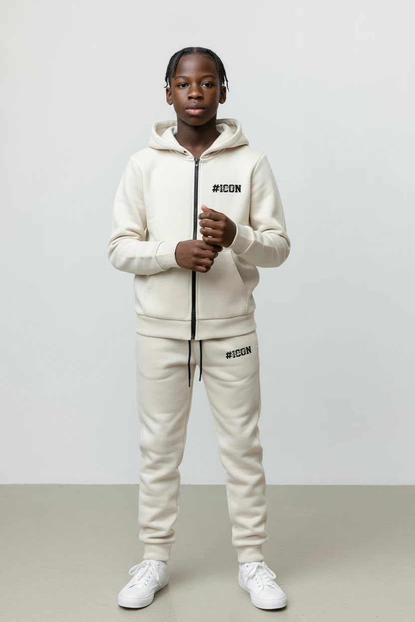 Ensemble Streetwear Iconic Car Race – Crème
