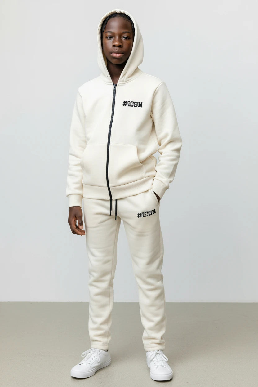 Ensemble Streetwear Iconic Car Race – Crème