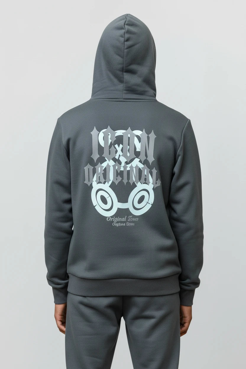 Ensemble Streetwear Icon Original – Gris Anthracite
