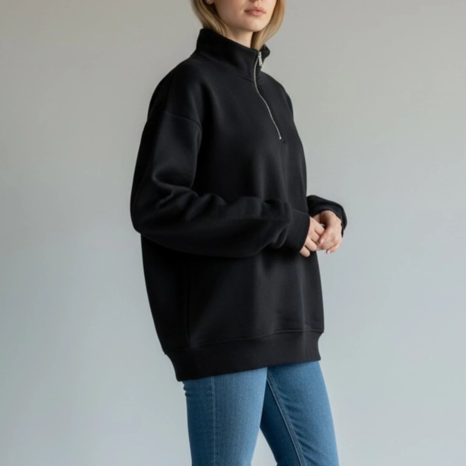 Pull Col Camionneur Noir - FCT Company