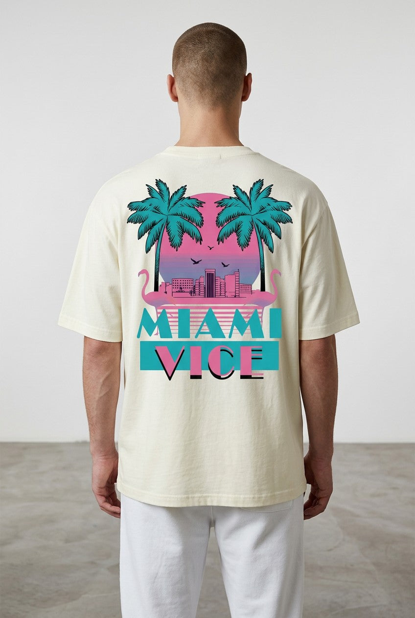 T-shirt Coupe semi Oversize - miami vice