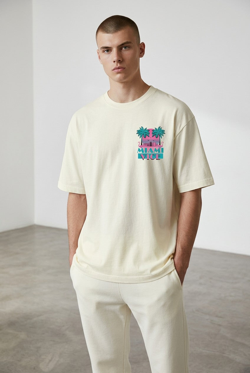 T-shirt Coupe semi Oversize - miami vice