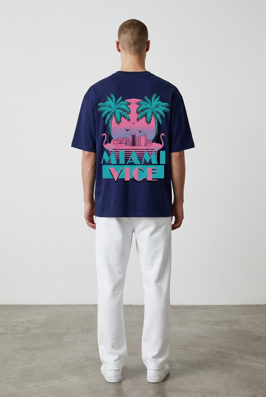 T-shirt Coupe semi Oversize - miami vice