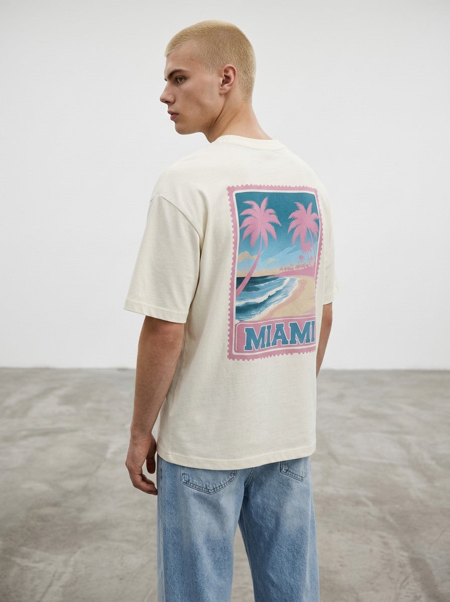 T-shirt Coupe semi Oversize - miami