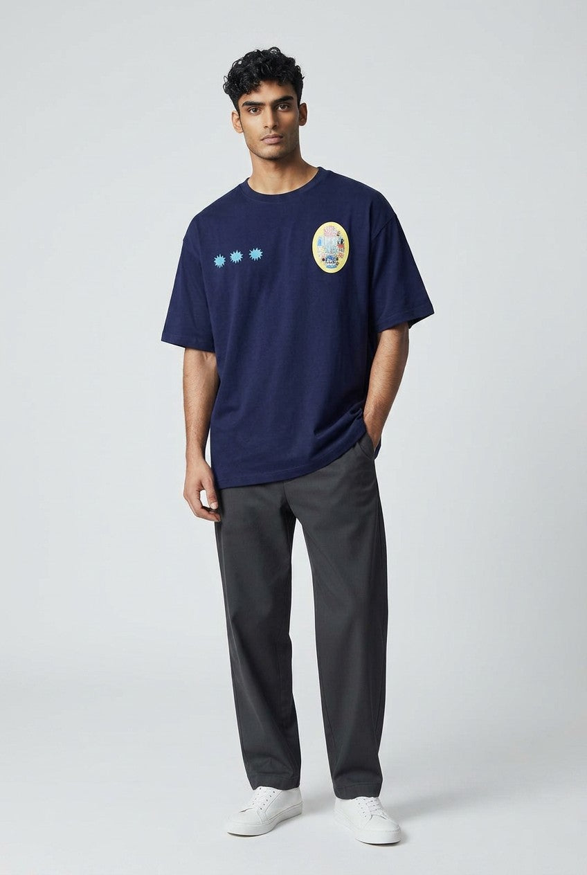 T-shirt Homme semi Oversize "CIAO BELLA ITALY"