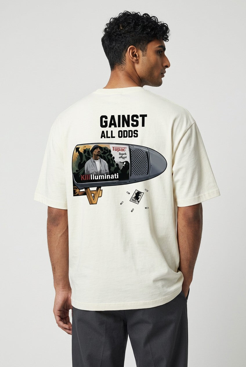 T-shirt Homme semi Oversize "AGAINST ALL ODDS"