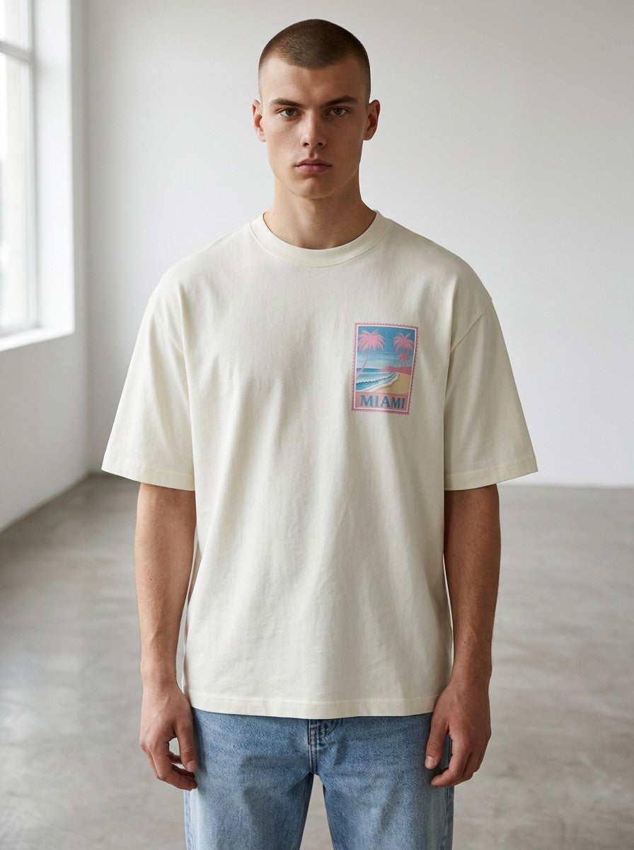T-shirt Coupe semi Oversize - miami