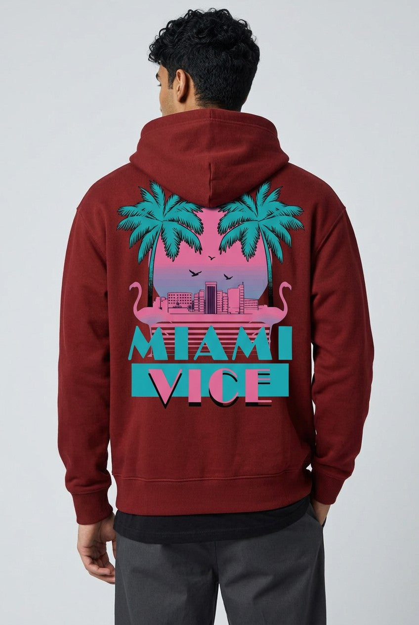 Sweat à Capuche Oversize — Miami Vice