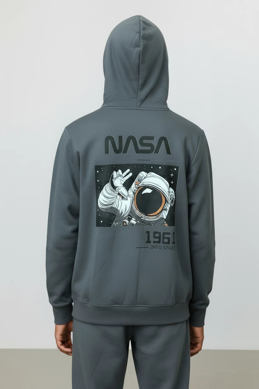 Ensemble Streetwear NASA - Gris Anthracite