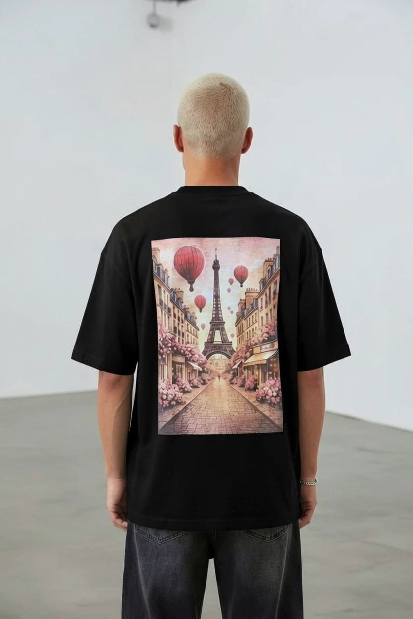 T-Shirt Graphique "Trocadéro" – Paris en Fleurs
